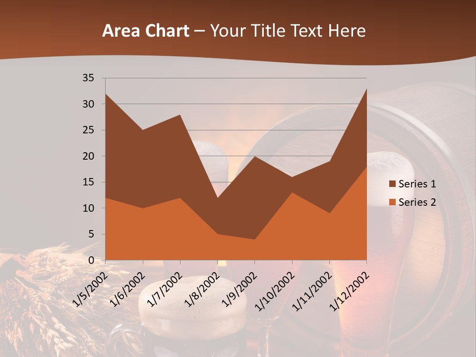 Hops Beer Barrel PowerPoint Template