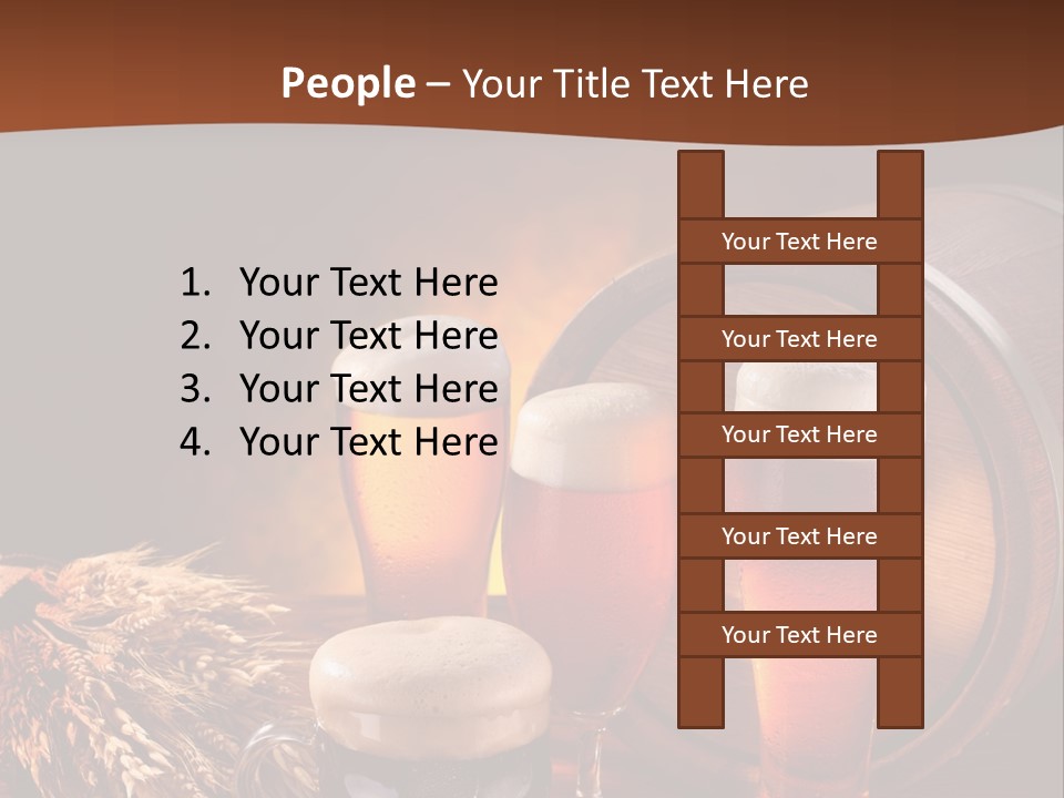 Hops Beer Barrel PowerPoint Template