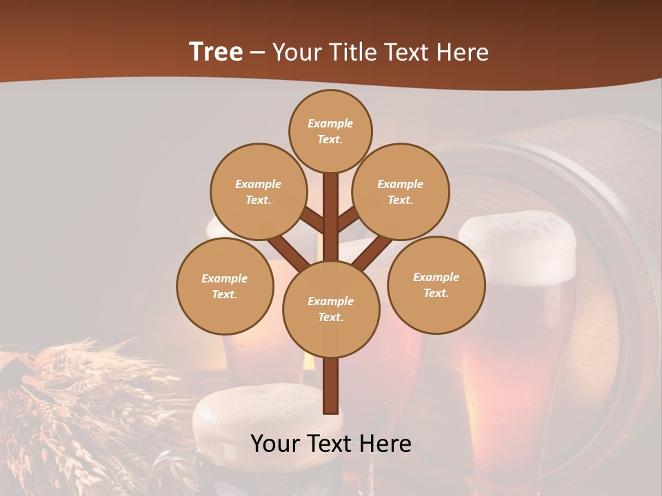 Hops Beer Barrel PowerPoint Template