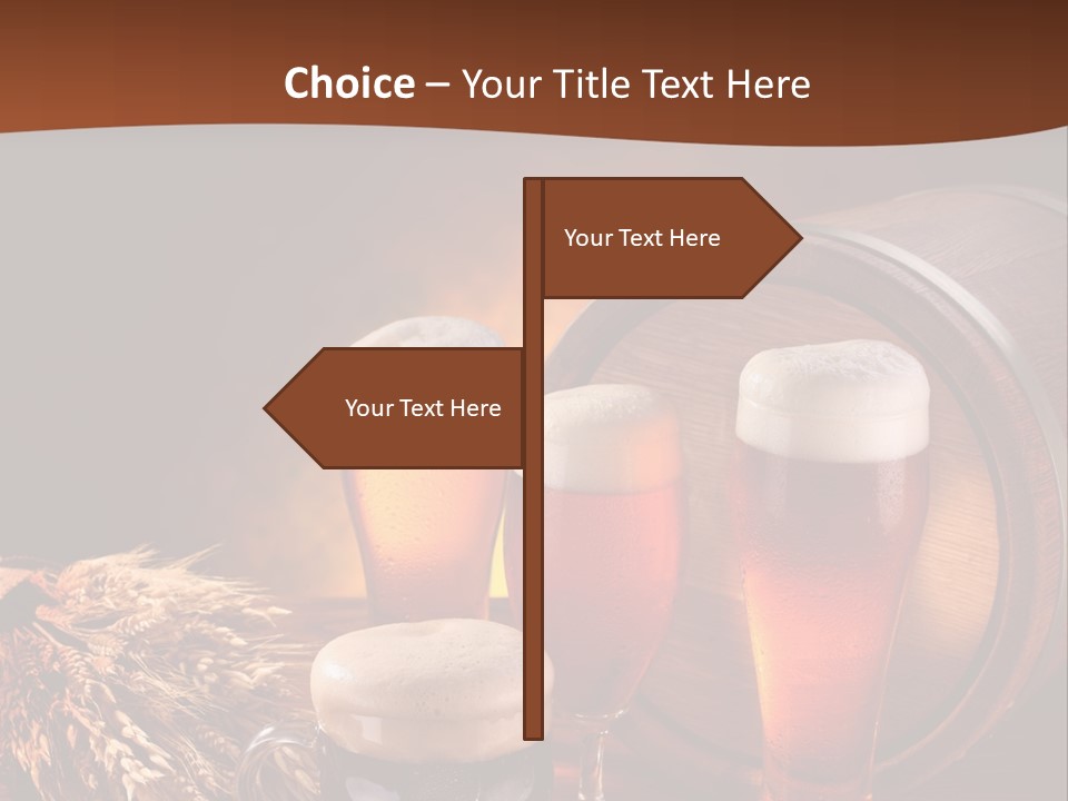 Hops Beer Barrel PowerPoint Template