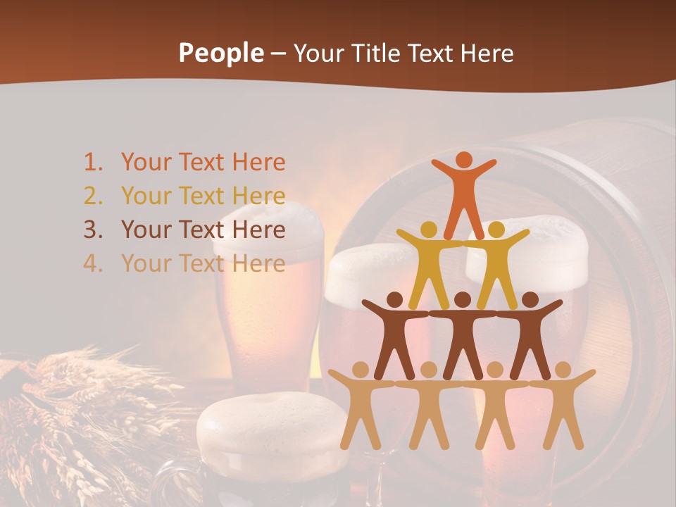 Hops Beer Barrel PowerPoint Template