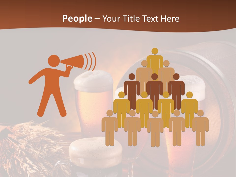 Hops Beer Barrel PowerPoint Template