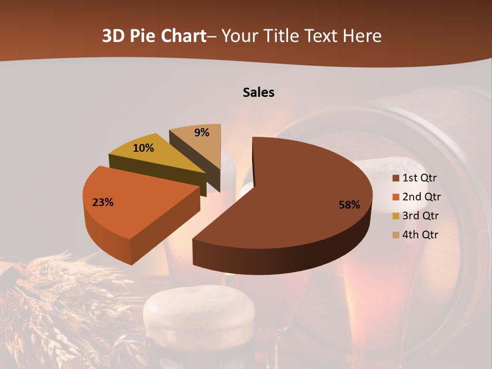 Hops Beer Barrel PowerPoint Template