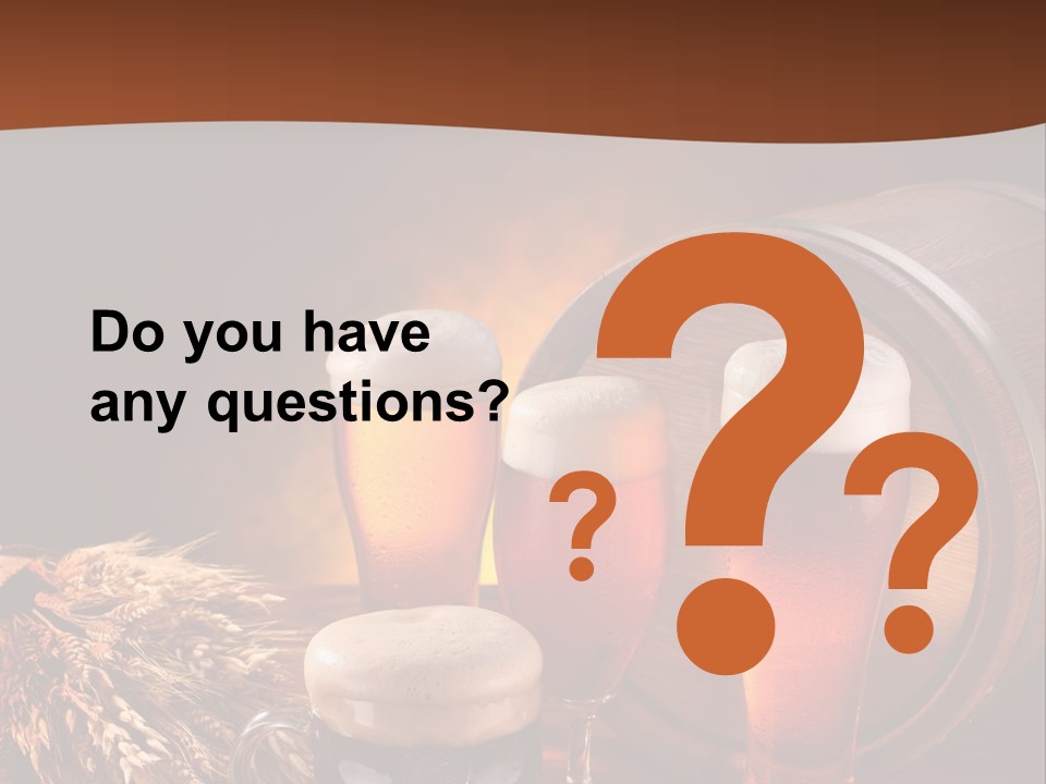 Hops Beer Barrel PowerPoint Template