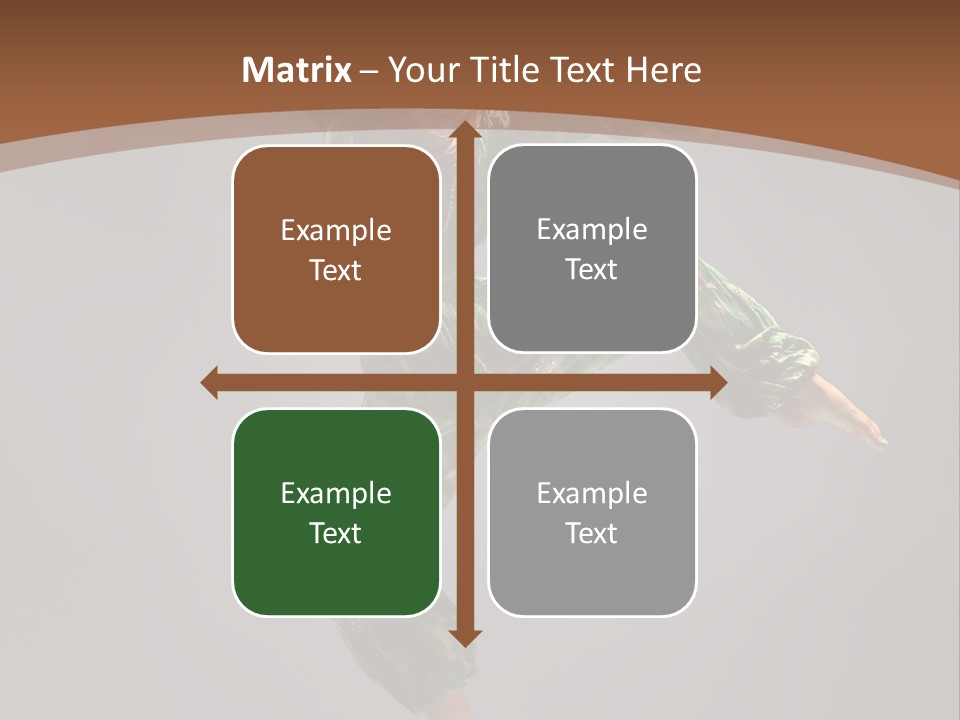 Gymnastic Teenager Jump PowerPoint Template