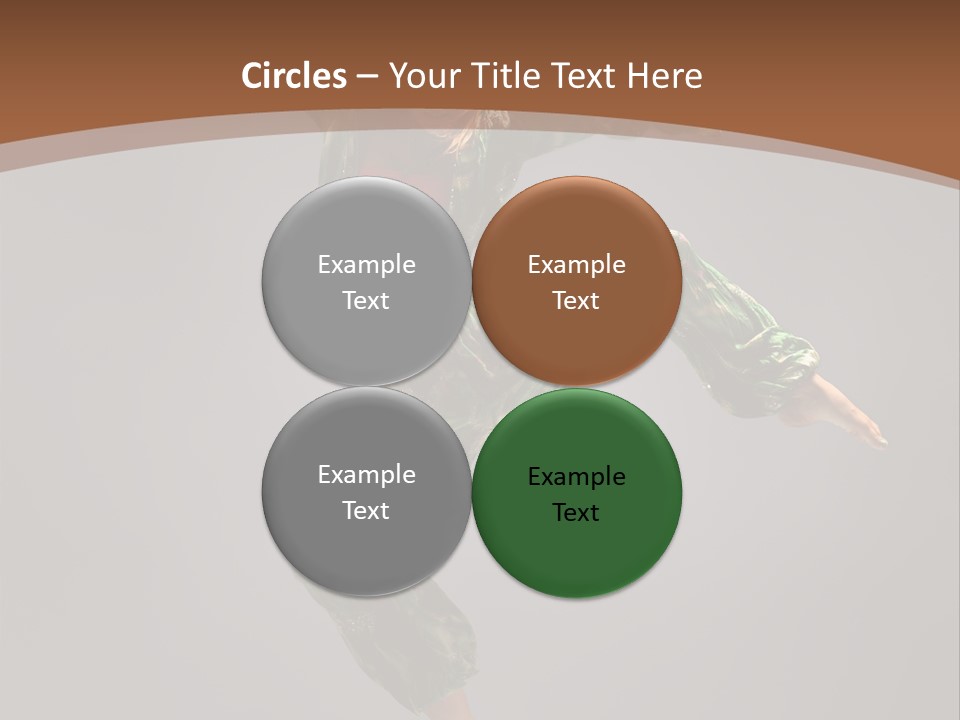 Gymnastic Teenager Jump PowerPoint Template