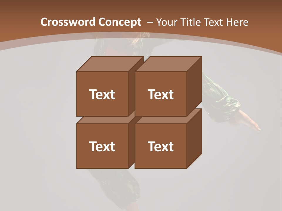 Gymnastic Teenager Jump PowerPoint Template