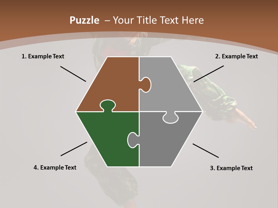 Gymnastic Teenager Jump PowerPoint Template