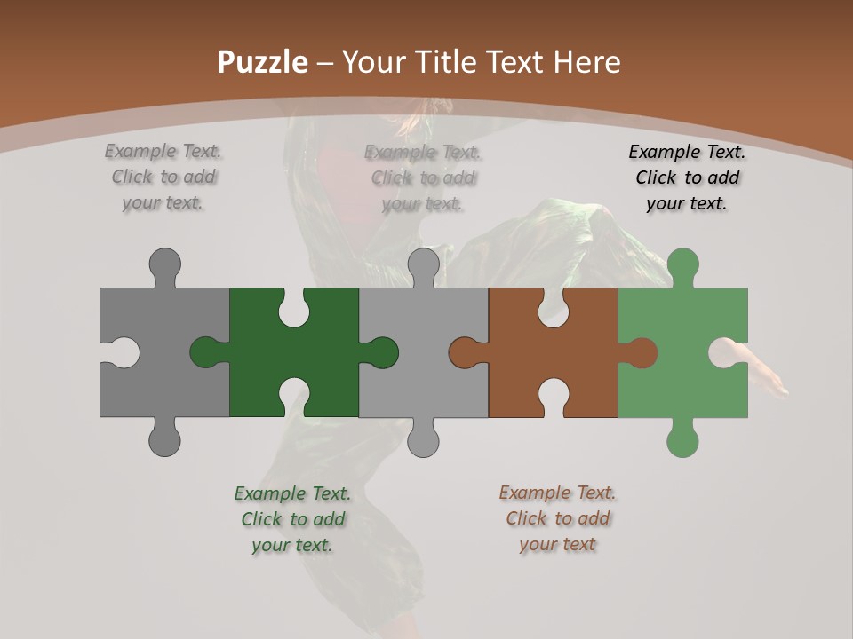 Gymnastic Teenager Jump PowerPoint Template