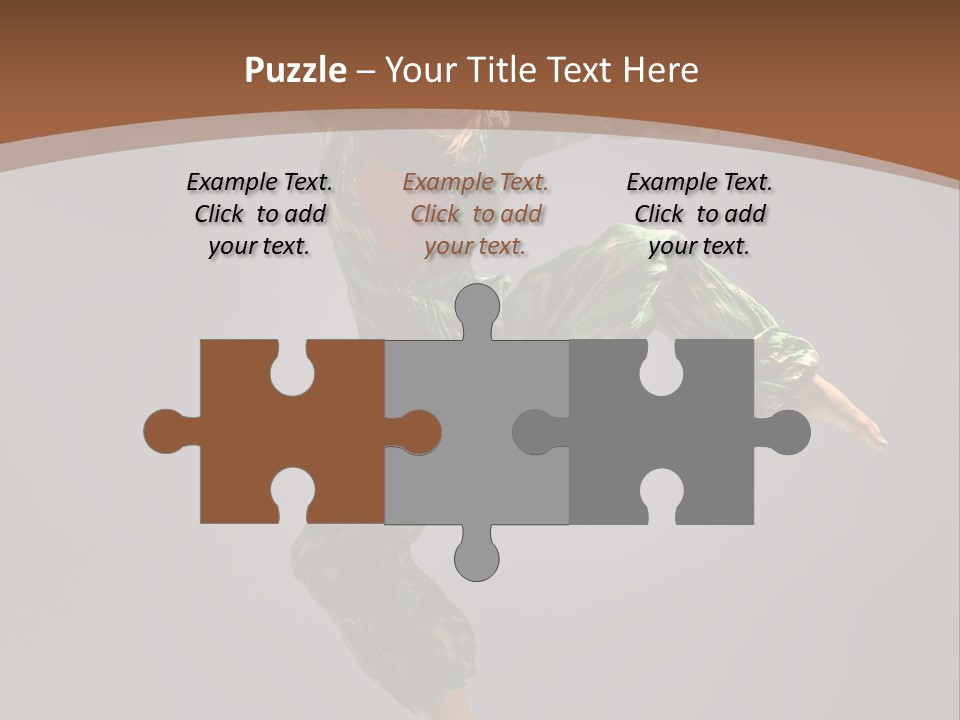 Gymnastic Teenager Jump PowerPoint Template