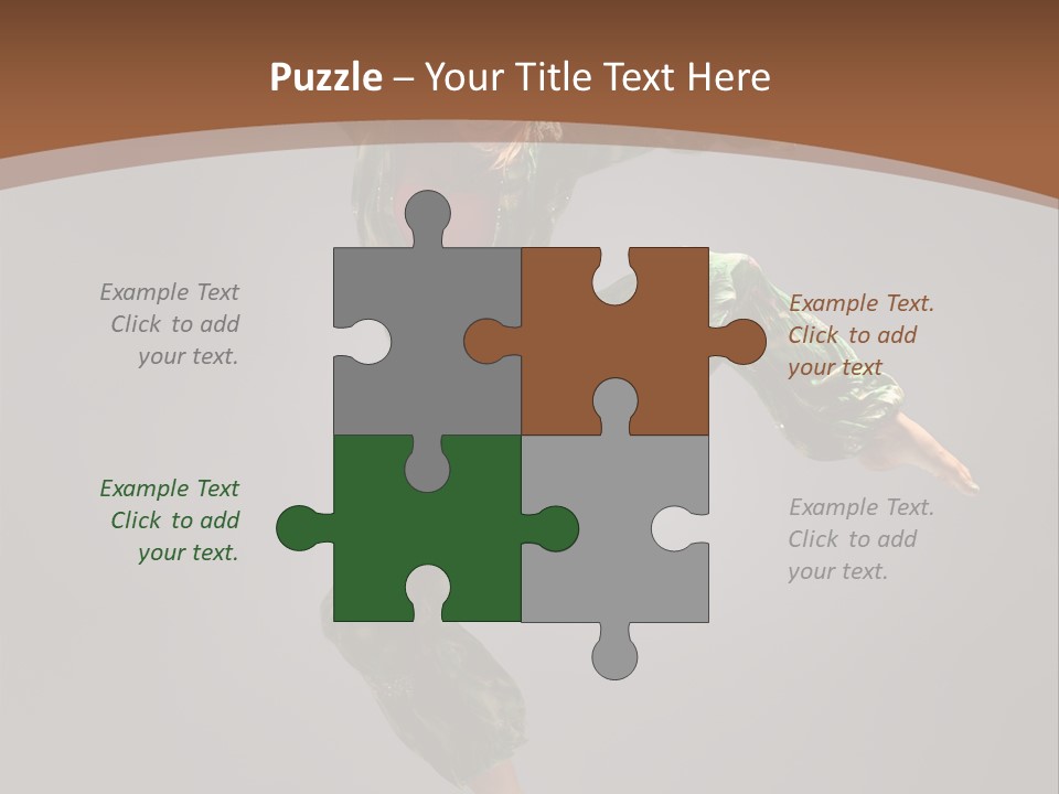 Gymnastic Teenager Jump PowerPoint Template