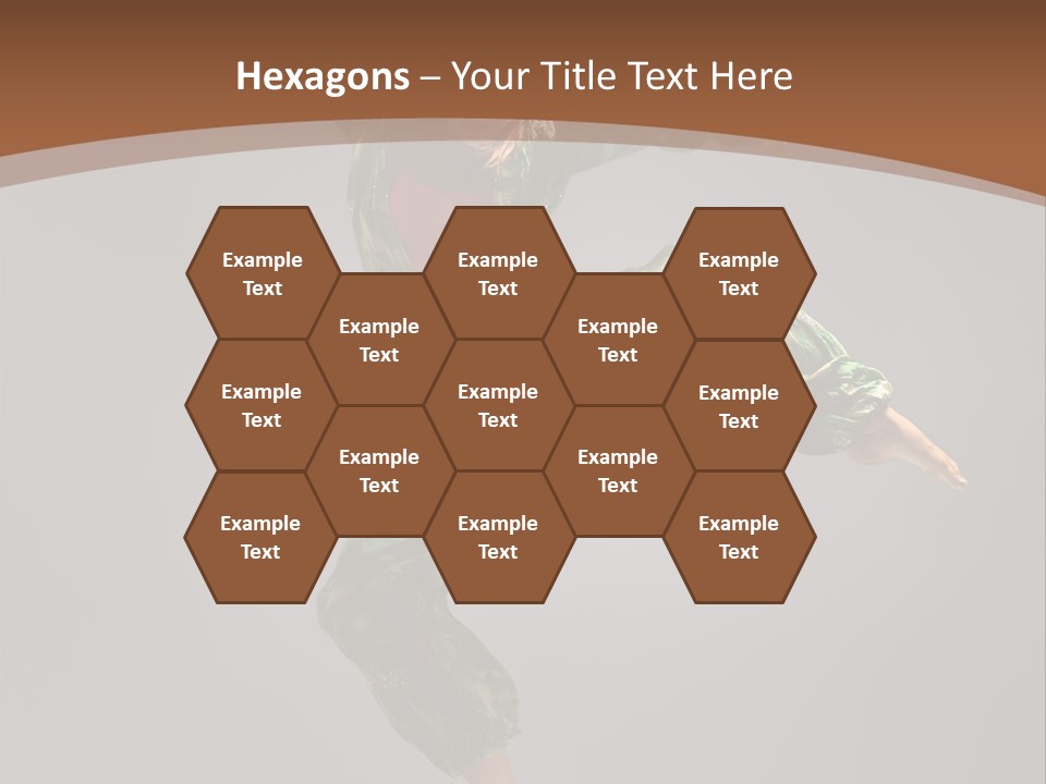 Gymnastic Teenager Jump PowerPoint Template