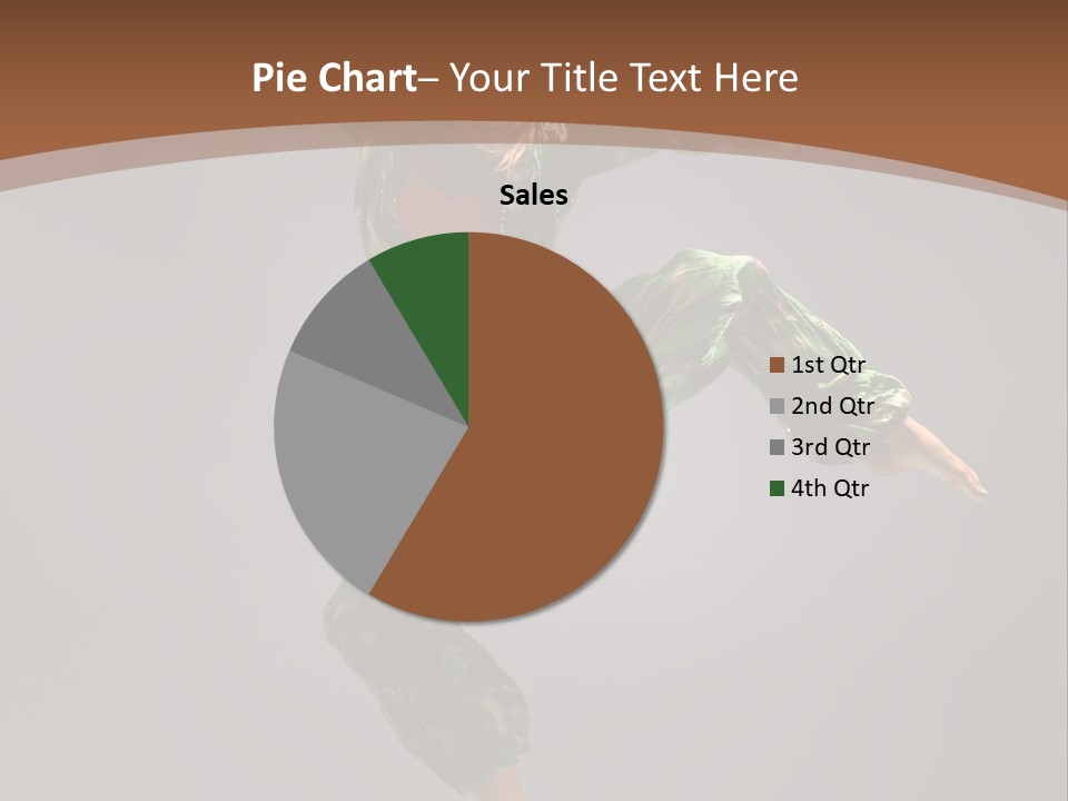 Gymnastic Teenager Jump PowerPoint Template