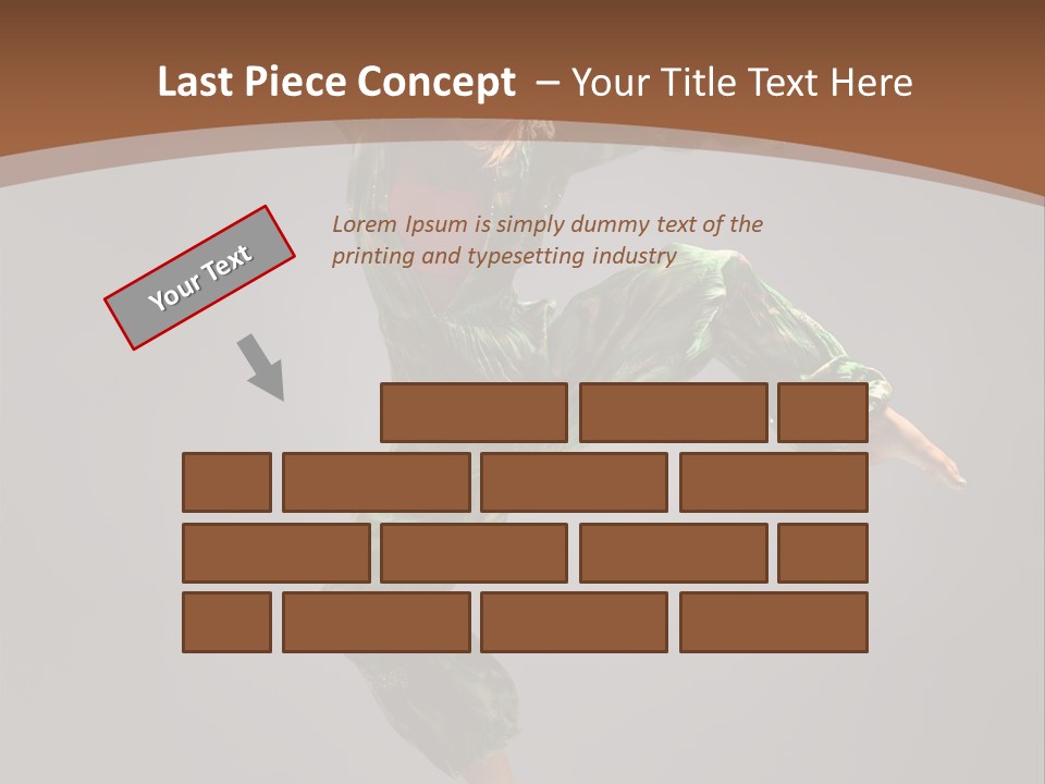 Gymnastic Teenager Jump PowerPoint Template