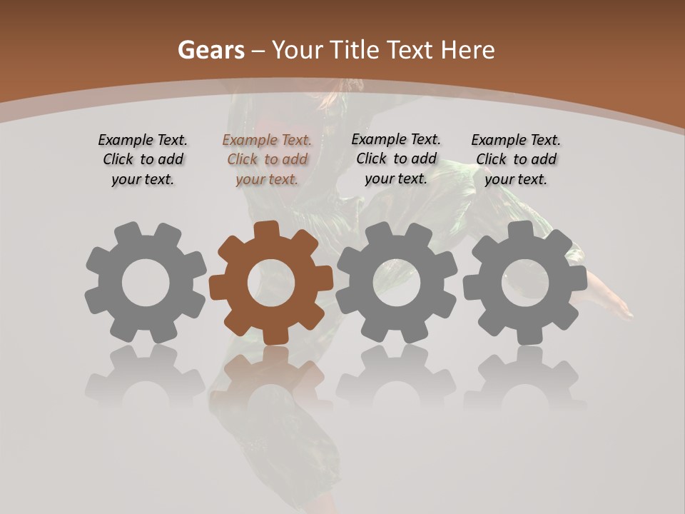 Gymnastic Teenager Jump PowerPoint Template