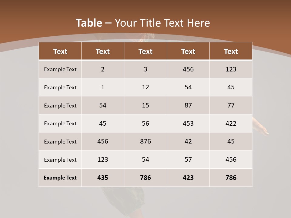 Gymnastic Teenager Jump PowerPoint Template