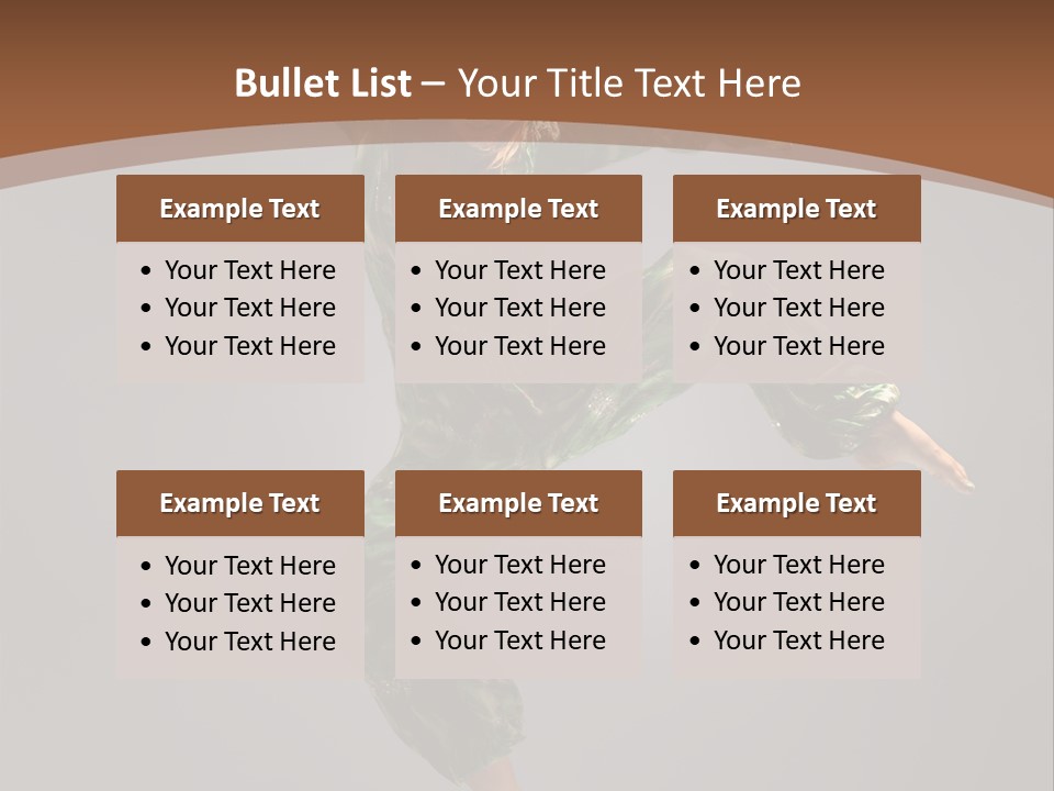 Gymnastic Teenager Jump PowerPoint Template