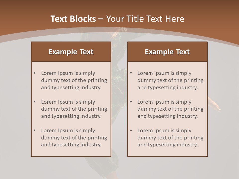 Gymnastic Teenager Jump PowerPoint Template