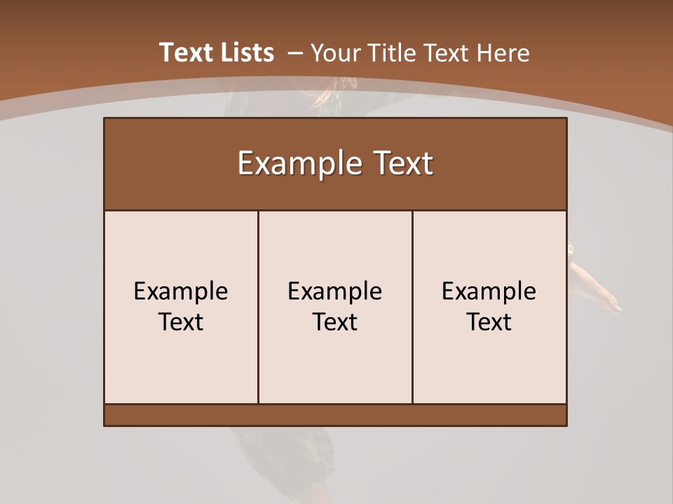 Gymnastic Teenager Jump PowerPoint Template