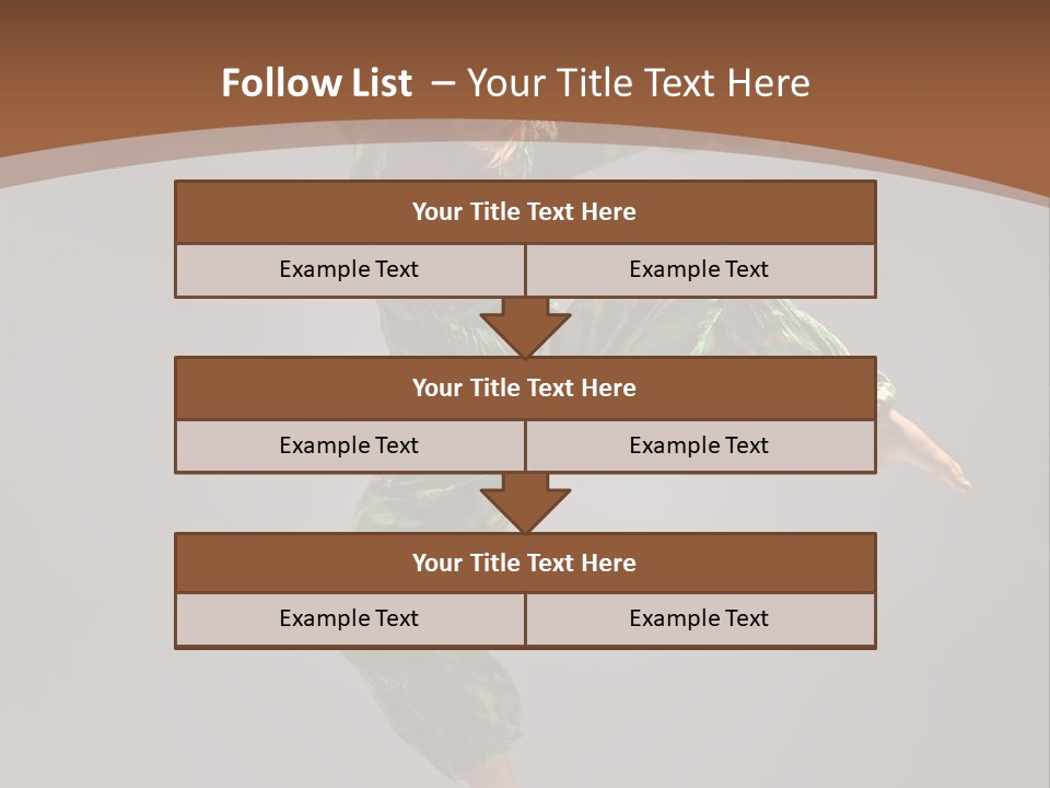 Gymnastic Teenager Jump PowerPoint Template