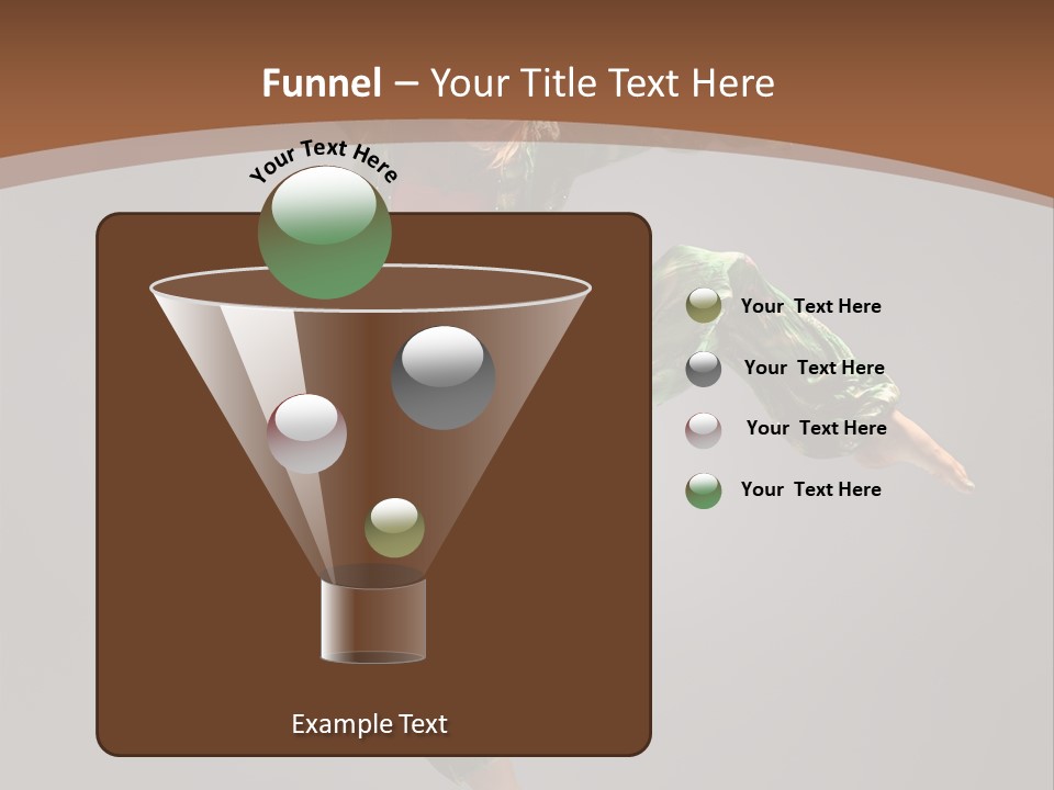 Gymnastic Teenager Jump PowerPoint Template