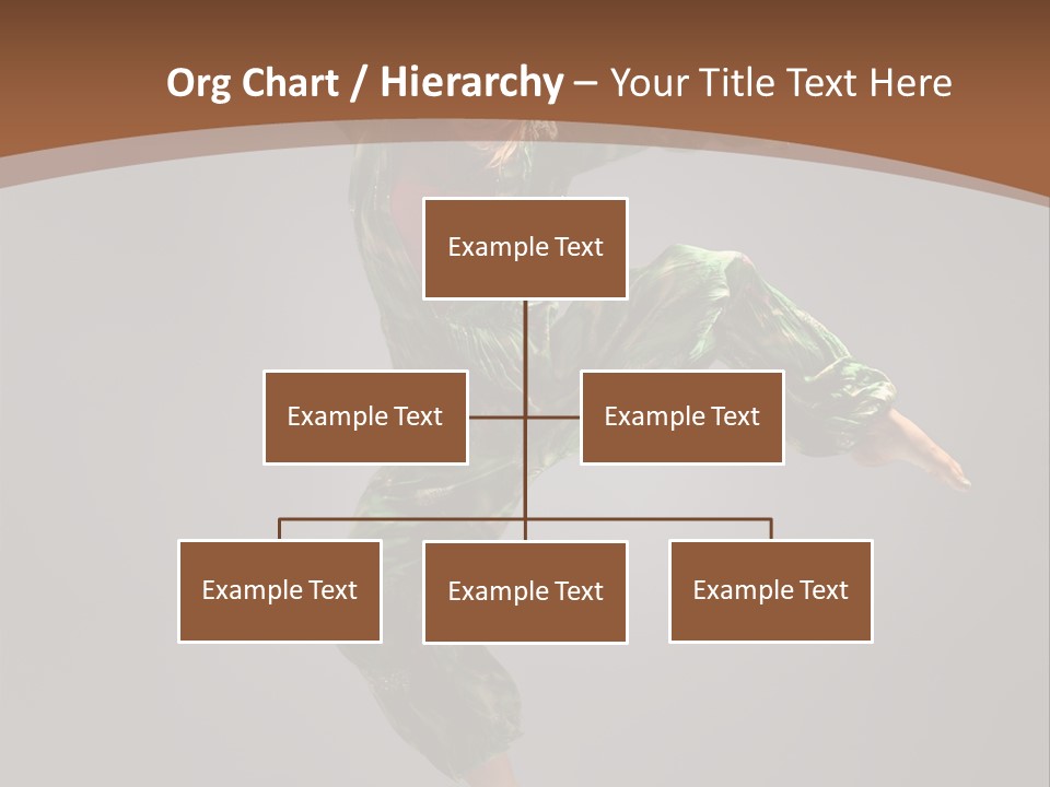 Gymnastic Teenager Jump PowerPoint Template