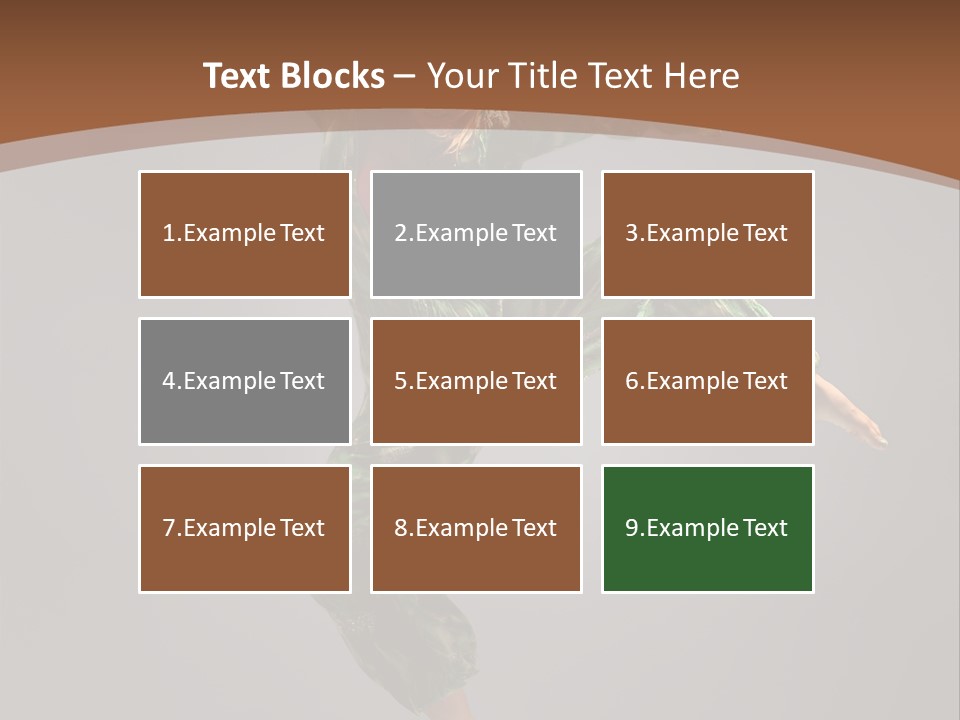 Gymnastic Teenager Jump PowerPoint Template