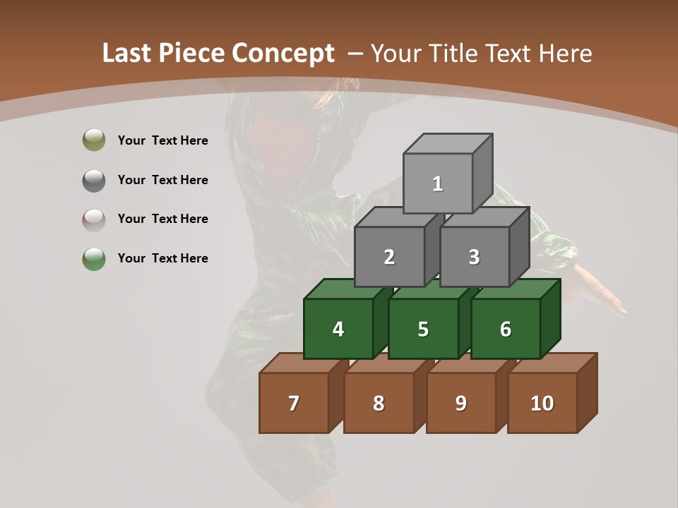 Gymnastic Teenager Jump PowerPoint Template