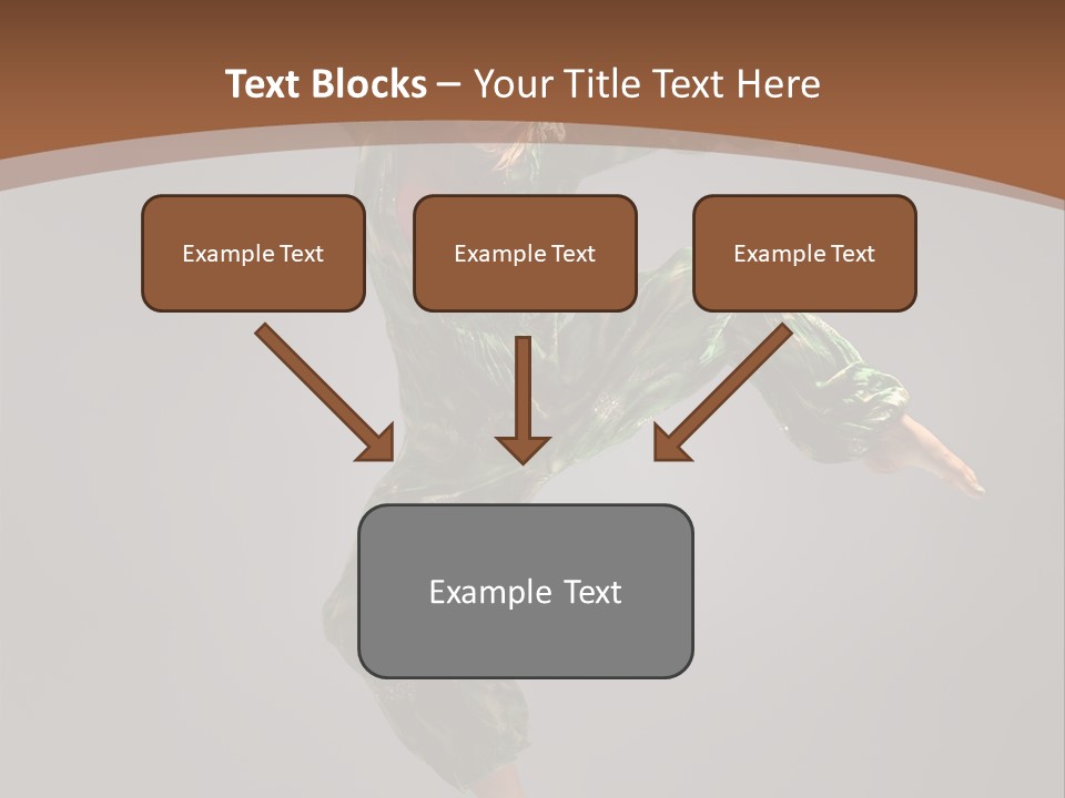 Gymnastic Teenager Jump PowerPoint Template