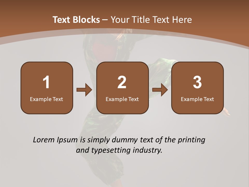 Gymnastic Teenager Jump PowerPoint Template