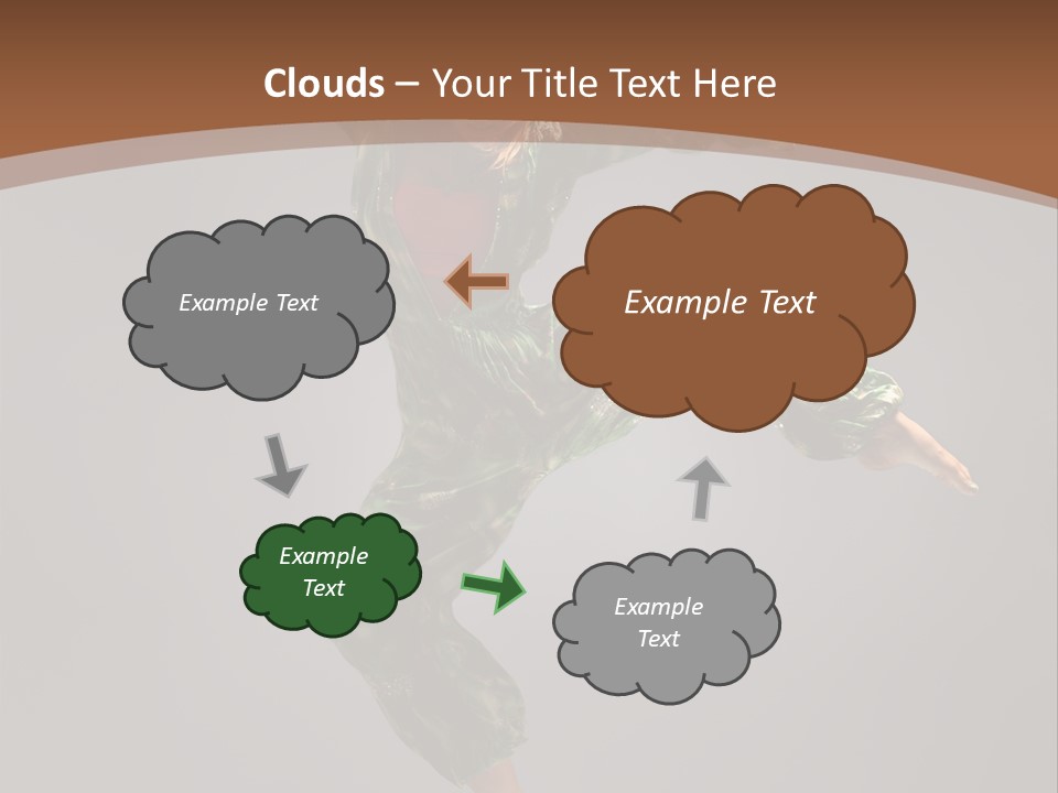 Gymnastic Teenager Jump PowerPoint Template