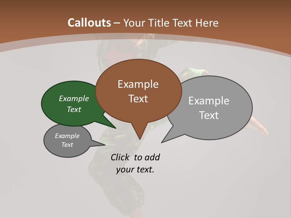 Gymnastic Teenager Jump PowerPoint Template