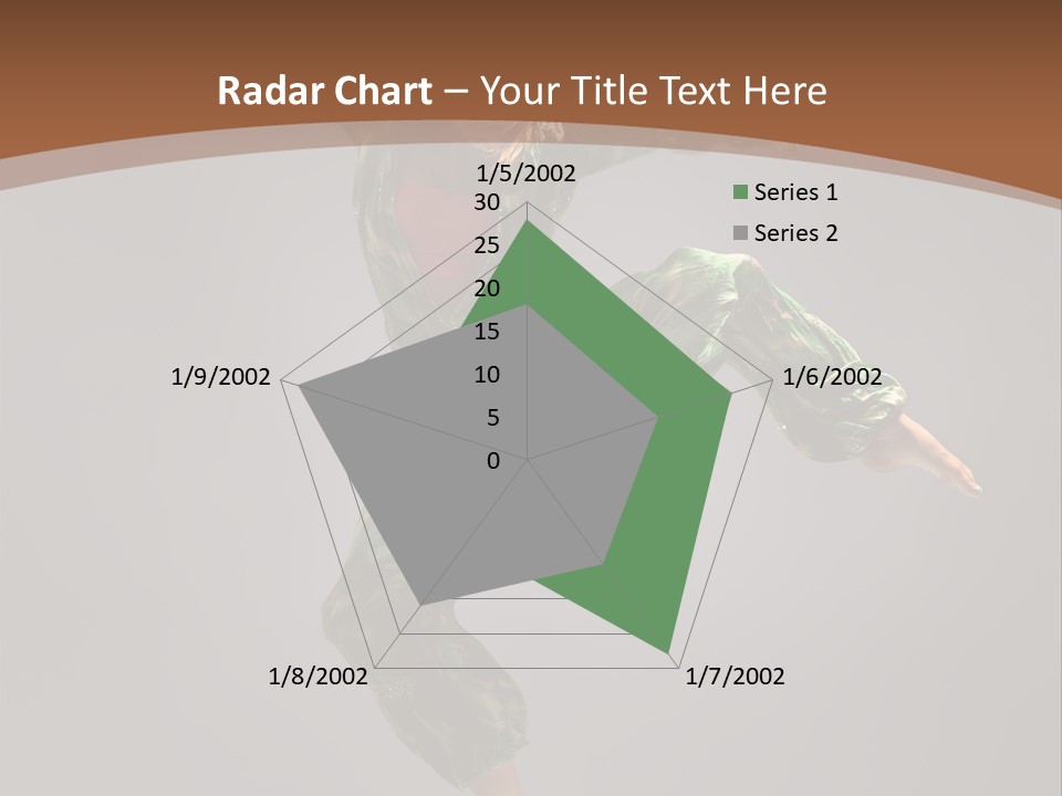 Gymnastic Teenager Jump PowerPoint Template