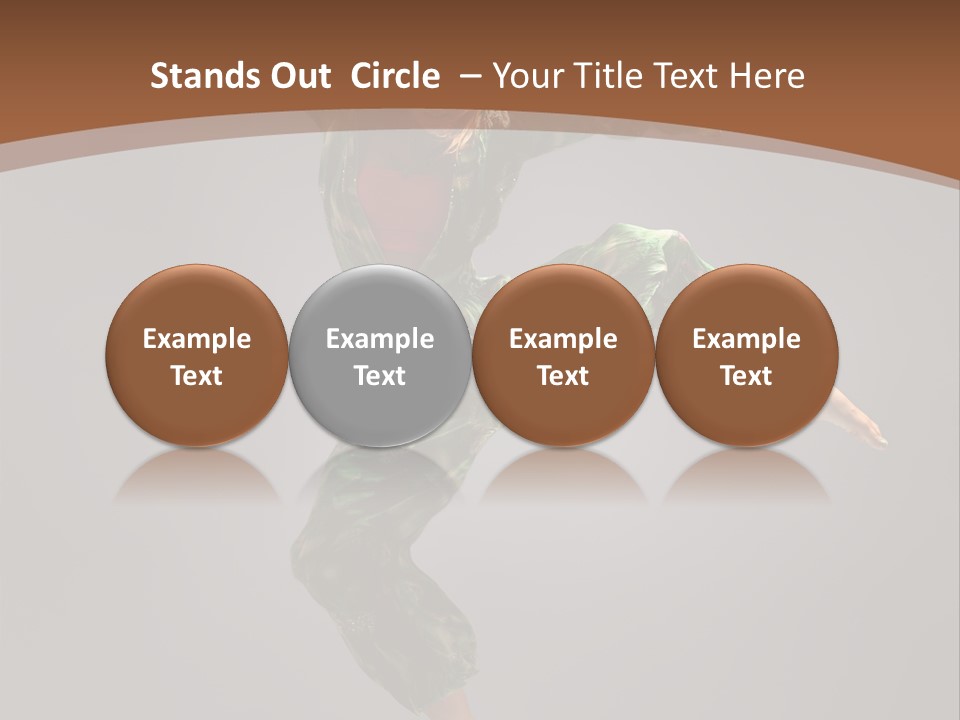 Gymnastic Teenager Jump PowerPoint Template