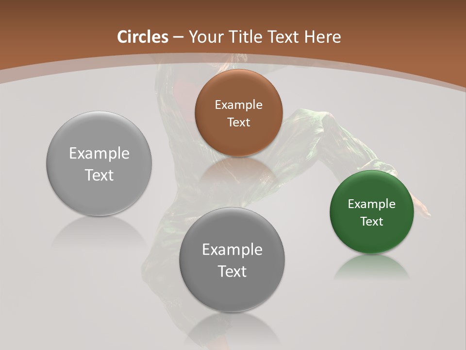 Gymnastic Teenager Jump PowerPoint Template