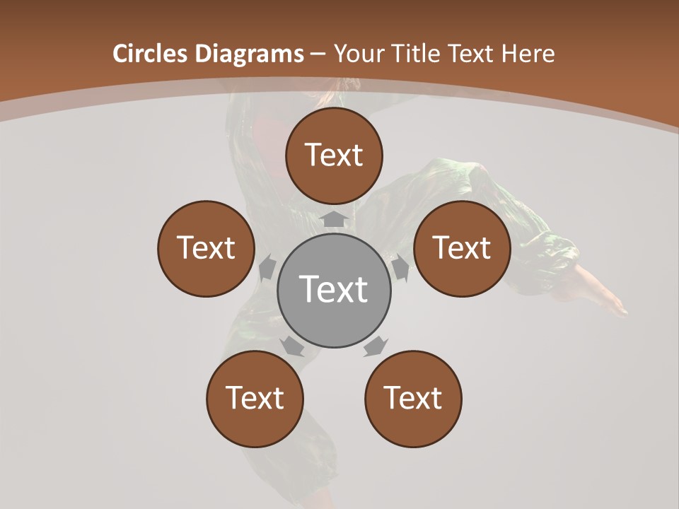 Gymnastic Teenager Jump PowerPoint Template