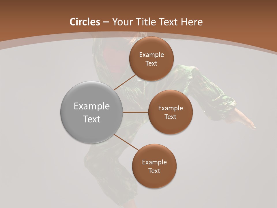 Gymnastic Teenager Jump PowerPoint Template