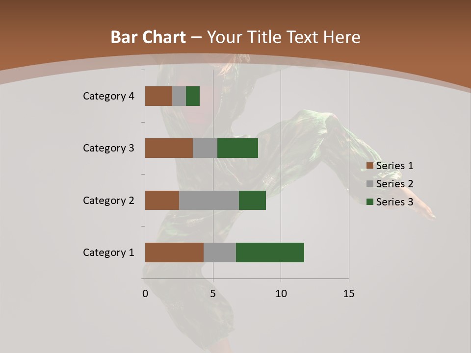 Gymnastic Teenager Jump PowerPoint Template