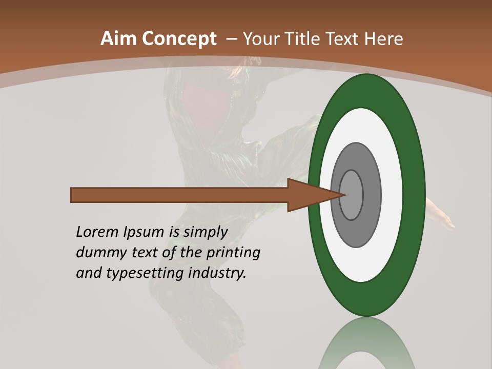 Gymnastic Teenager Jump PowerPoint Template