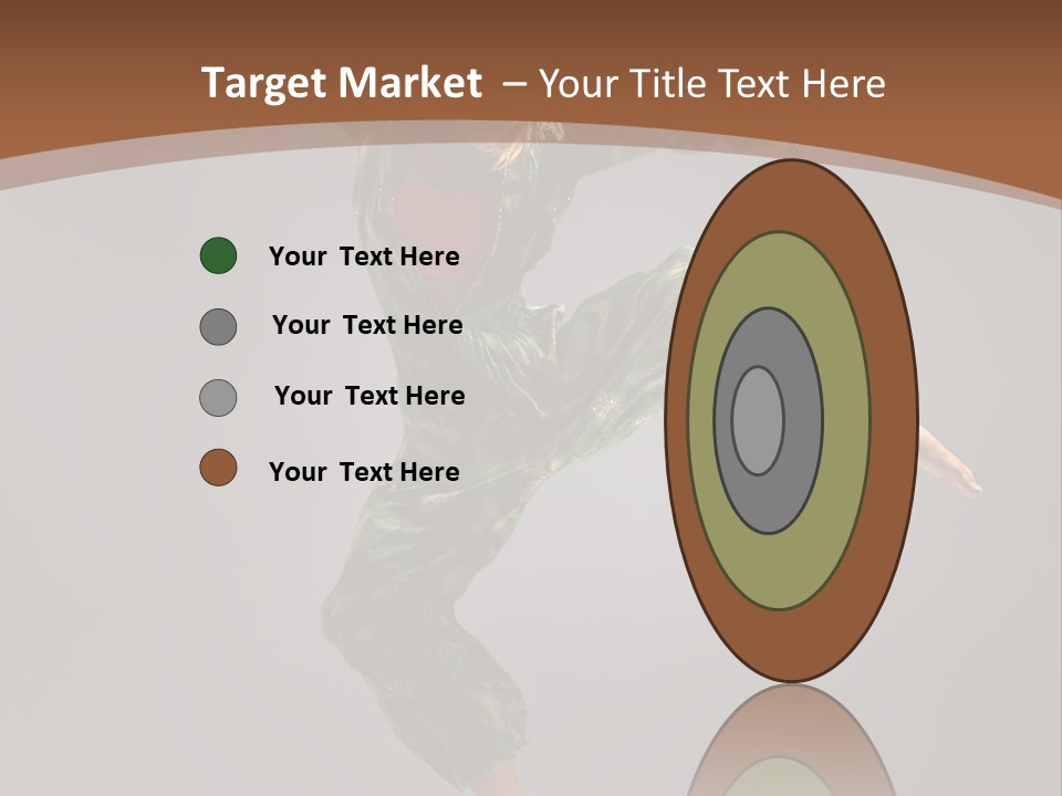 Gymnastic Teenager Jump PowerPoint Template