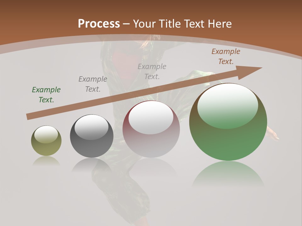 Gymnastic Teenager Jump PowerPoint Template