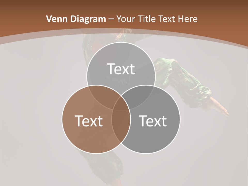 Gymnastic Teenager Jump PowerPoint Template