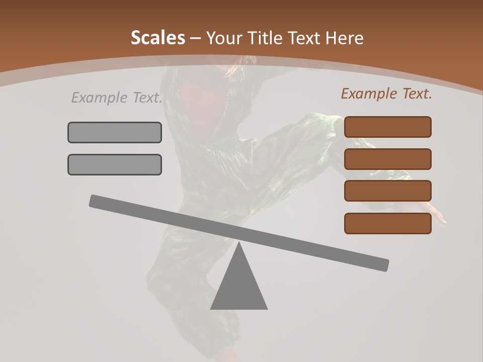 Gymnastic Teenager Jump PowerPoint Template