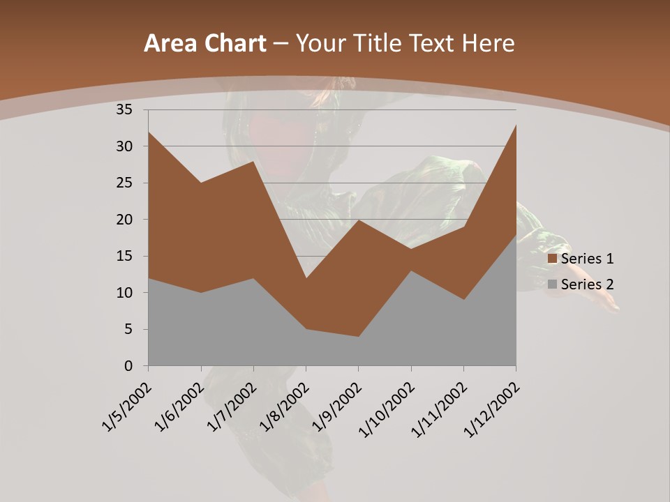 Gymnastic Teenager Jump PowerPoint Template