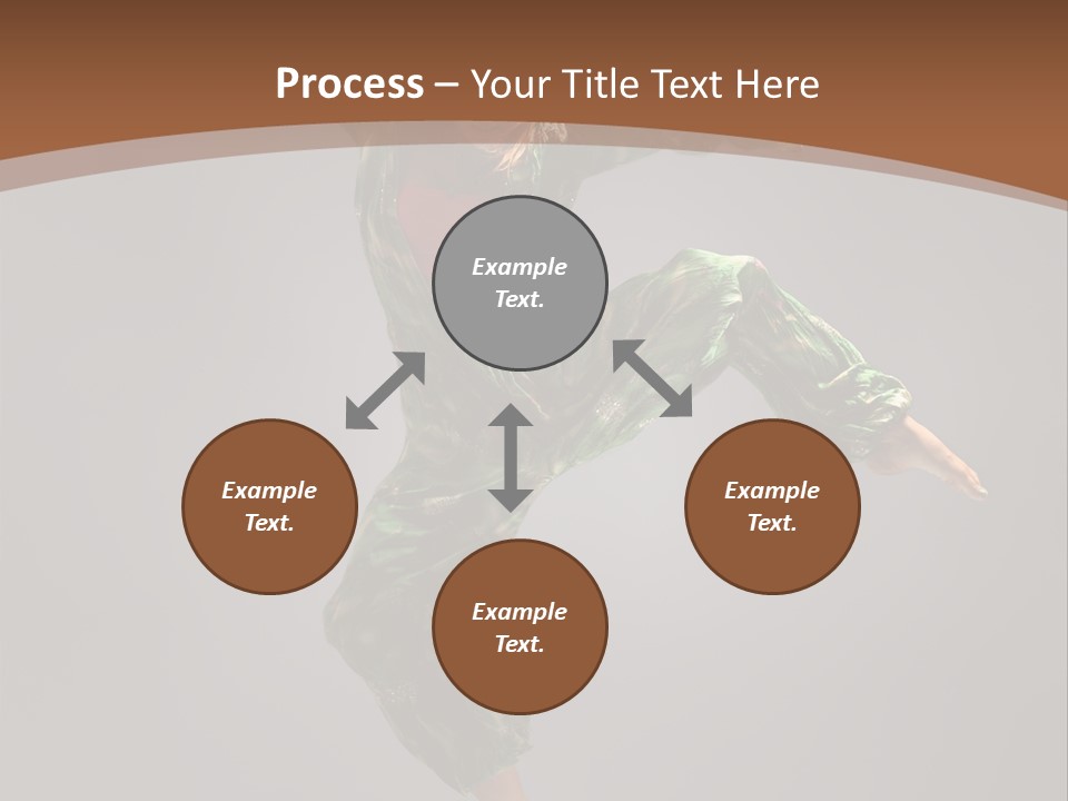 Gymnastic Teenager Jump PowerPoint Template