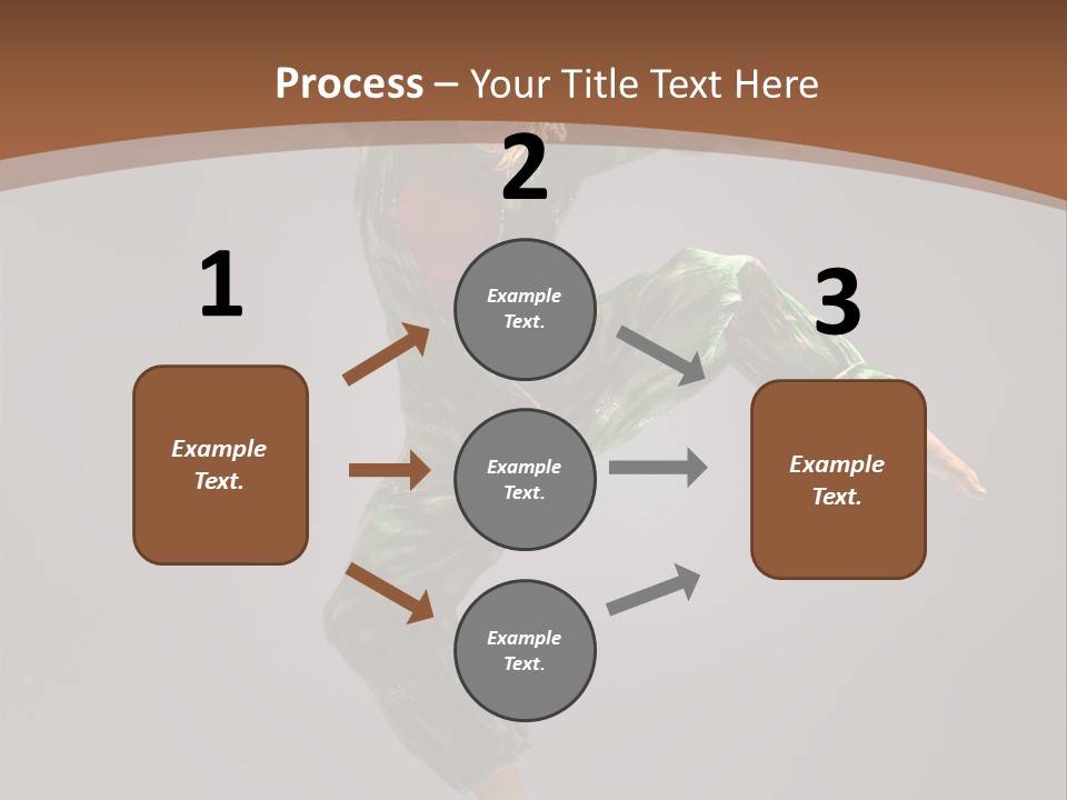 Gymnastic Teenager Jump PowerPoint Template