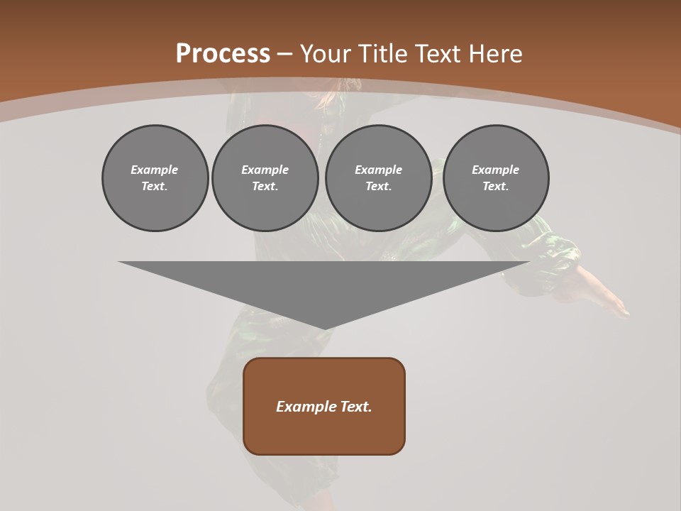 Gymnastic Teenager Jump PowerPoint Template