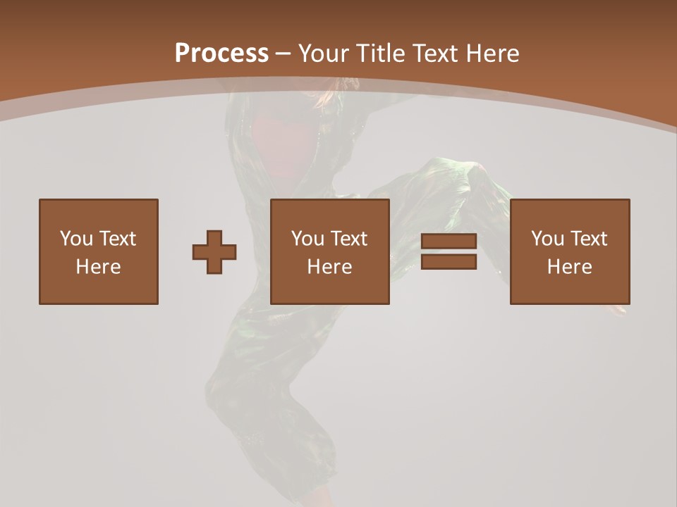 Gymnastic Teenager Jump PowerPoint Template