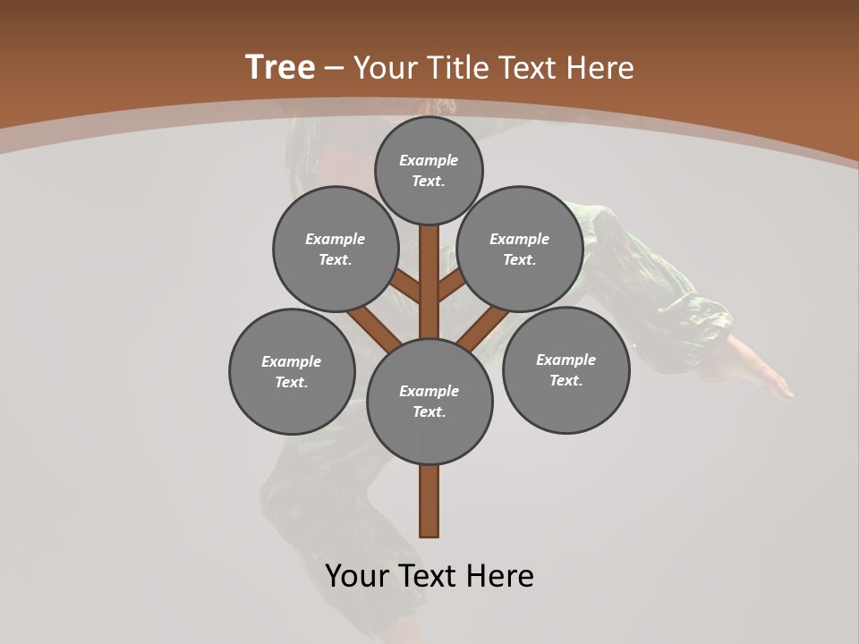 Gymnastic Teenager Jump PowerPoint Template