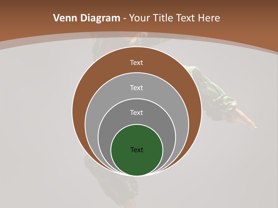 Gymnastic Teenager Jump PowerPoint Template